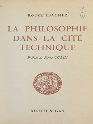 cover image of La philosophie dans la cité technique